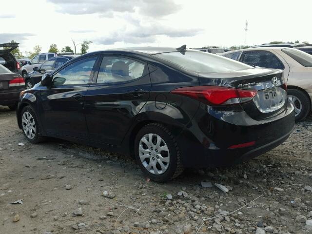 5NPDH4AE2EH496599 - 2014 HYUNDAI ELANTRA SE BLACK photo 3