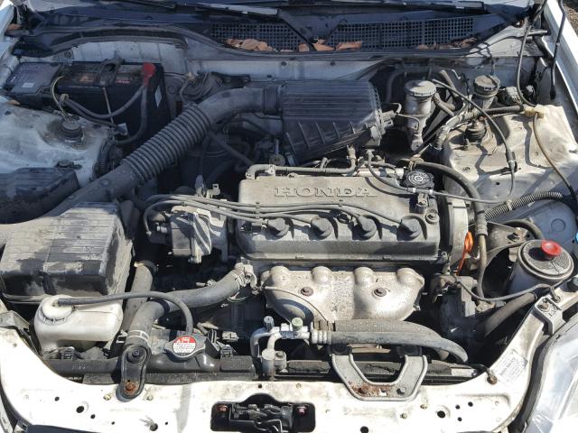 1HGEJ6124YL083613 - 2000 HONDA CIVIC DX WHITE photo 7