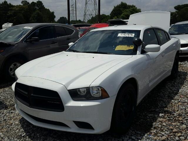 2C3CDXAG4CH205217 - 2012 DODGE CHARGER PO WHITE photo 2