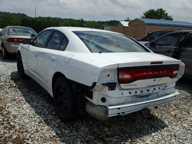 2C3CDXAG4CH205217 - 2012 DODGE CHARGER PO WHITE photo 3