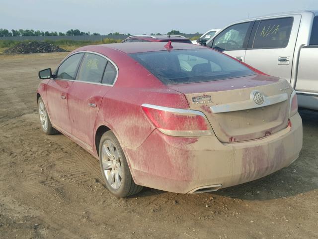 1G4GD5E33CF364848 - 2012 BUICK LACROSSE P MAROON photo 3