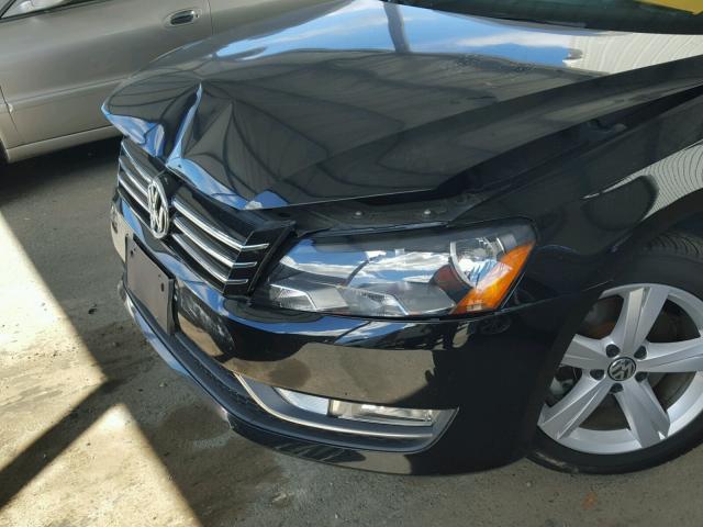 1VWAT7A31FC106720 - 2015 VOLKSWAGEN PASSAT S შავი ფოტო 9