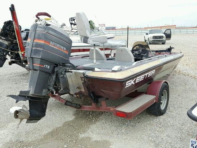 STEV4326H788 - 1987 SKEE BASSBOAT BURGUNDY photo 4