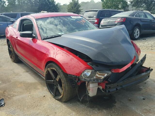 1ZVBP8ANXA5106664 - 2010 FORD MUSTANG RED photo 1