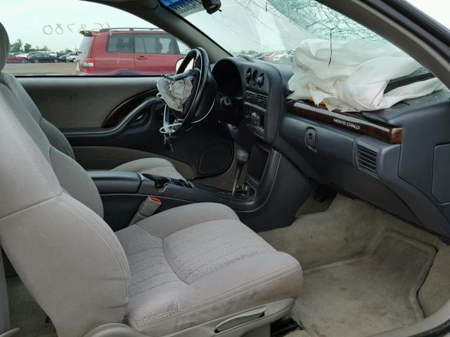 2G1WW12M7X9193741 - 1999 CHEVROLET MONTE CARL ბეჟი ფოტო 5