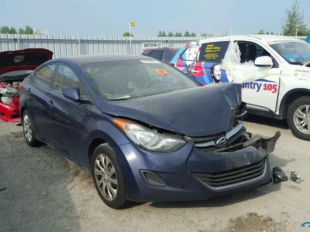 5NPDH4AE3BH032751 - 2011 HYUNDAI ELANTRA GL BLUE photo 1