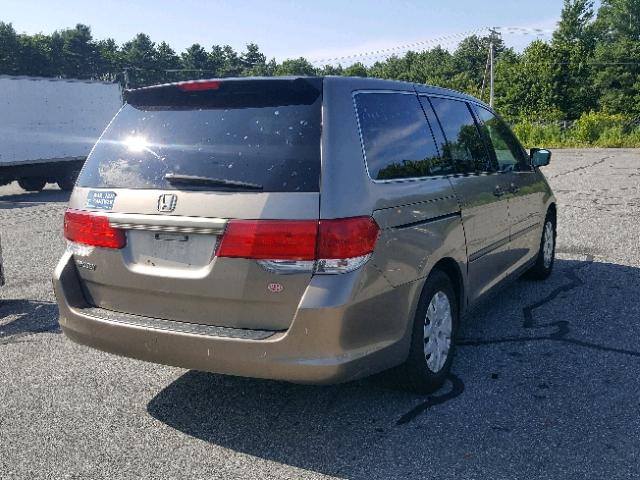 5FNRL38208B050450 - 2008 HONDA ODYSSEY LX GOLD photo 4