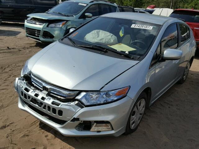 JHMZE2H53CS003969 - 2012 HONDA INSIGHT LX BLUE photo 2