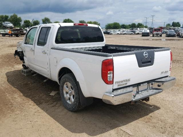 1N6AD0FVXCC424006 - 2012 NISSAN FRONTIER S WHITE photo 3