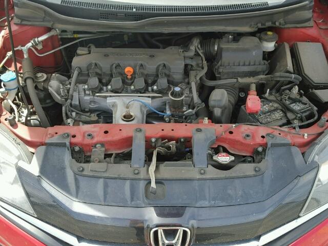 2HGFG3B55EH512387 - 2014 HONDA CIVIC LX RED photo 7