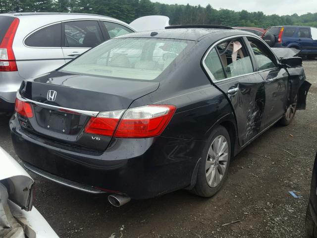 1HGCR3F80DA022888 - 2013 HONDA ACCORD EXL BLACK photo 4