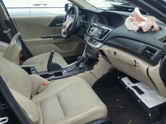 1HGCR3F80DA022888 - 2013 HONDA ACCORD EXL BLACK photo 5