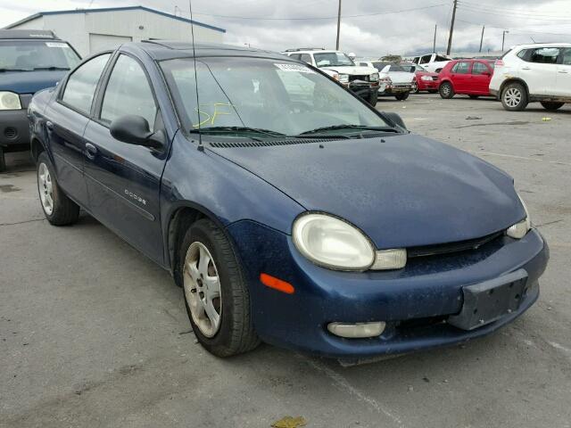 1B3AS46C61D133512 - 2001 DODGE NEON SE BLUE photo 1