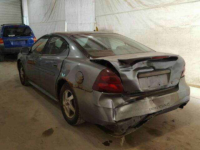 2G2WP522X41366497 - 2004 PONTIAC GRAND PRIX GRAY photo 3