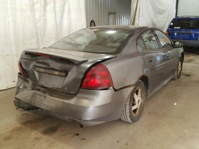 2G2WP522X41366497 - 2004 PONTIAC GRAND PRIX GRAY photo 4