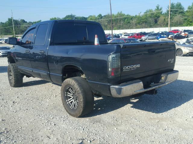 3D7KU28C03G774990 - 2003 DODGE RAM 2500 S BLACK photo 3