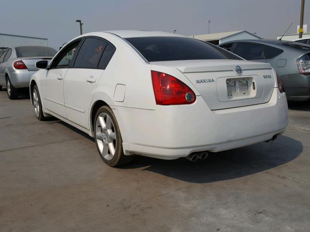 1N4BA41E25C837030 - 2005 NISSAN MAXIMA SE WHITE photo 3