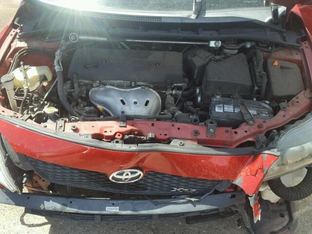 1NXBE40E49Z109737 - 2009 TOYOTA COROLLA XR 红色 照片 7