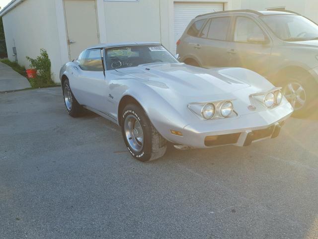 1Z37L6S446547 - 1976 CHEVROLET CORVETTE SILVER photo 1