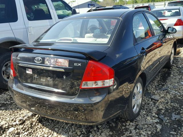 KNAFE221195658291 - 2009 KIA SPECTRA EX BLACK photo 4