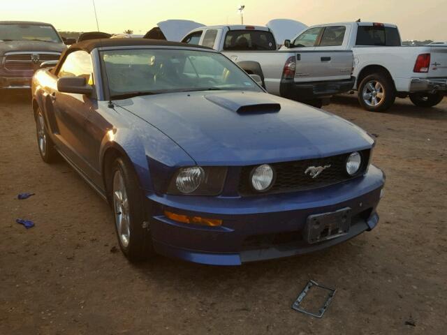 1ZVHT85H085114633 - 2008 FORD MUSTANG BLUE photo 1