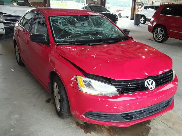 3VW2K7AJ3DM297445 - 2013 VOLKSWAGEN JETTA BASE Կարմիր լուսանկար 1