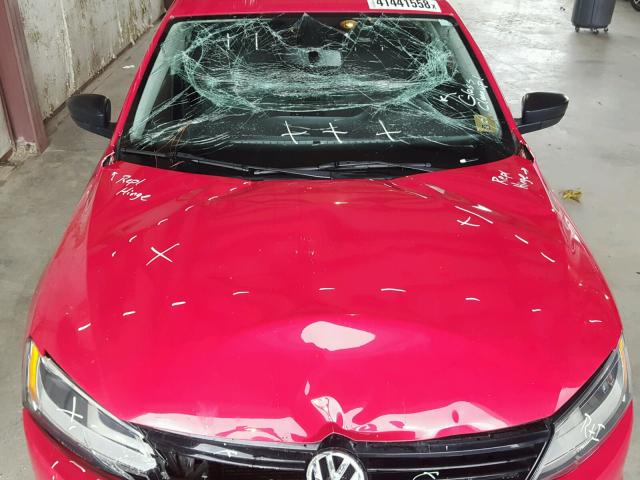 3VW2K7AJ3DM297445 - 2013 VOLKSWAGEN JETTA BASE Կարմիր լուսանկար 9