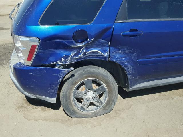 2CNDL73F966133675 - 2006 CHEVROLET EQUINOX LT BLUE photo 10