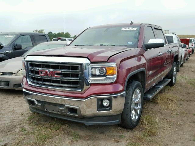 3GTP1VEC8EG478102 - 2014 GMC SIERRA MAROON photo 2