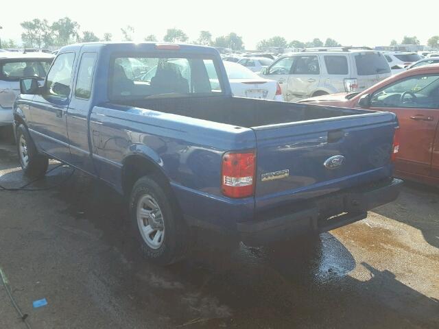 1FTYR14U27PA75585 - 2007 FORD RANGER SUP BLUE photo 3