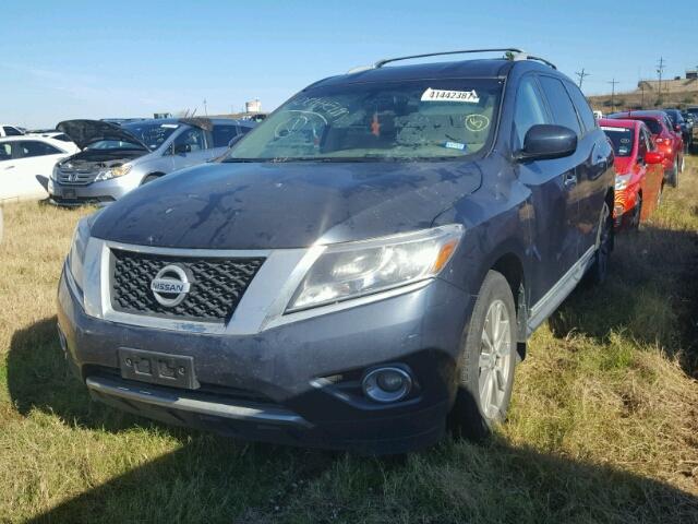 5N1AR2MN7FC710575 - 2015 NISSAN PATHFINDER GRAY photo 2