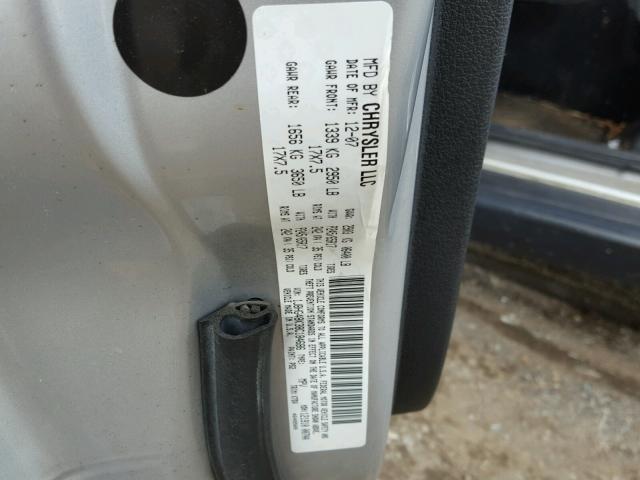 1J8HG48K38C184686 - 2008 JEEP COMMANDER 银色 照片 10