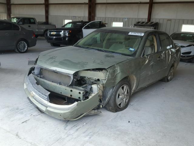 1G1ZT54875F246746 - 2005 CHEVROLET MALIBU LS GREEN photo 2