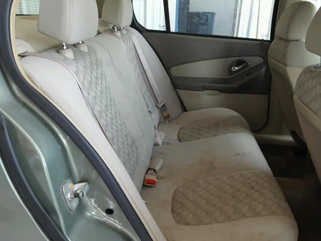 1G1ZT54875F246746 - 2005 CHEVROLET MALIBU LS GREEN photo 6