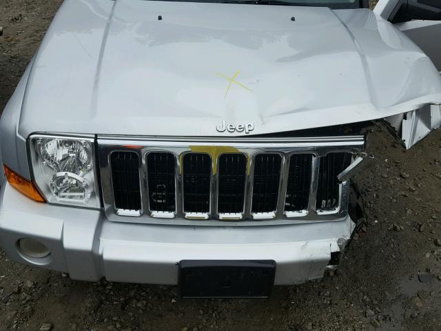 1J4RG4GK7AC156662 - 2010 JEEP COMMANDER SILVER photo 7