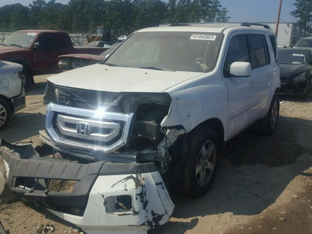 5FNYF3H56AB007511 - 2010 HONDA PILOT WHITE photo 2