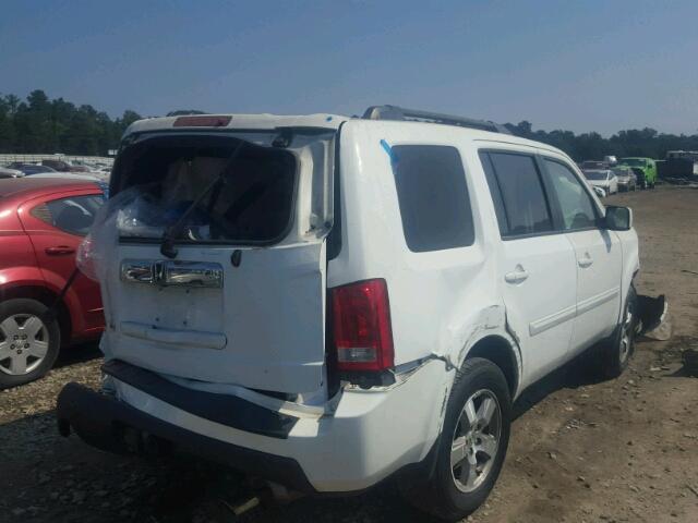 5FNYF3H56AB007511 - 2010 HONDA PILOT WHITE photo 4