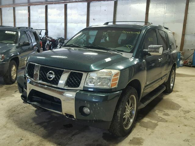 5N1AA08B95N740577 - 2005 NISSAN ARMADA SE TEAL photo 2