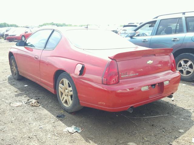 2G1WN151069356717 - 2006 CHEVROLET MONTE CARL 红色 照片 3