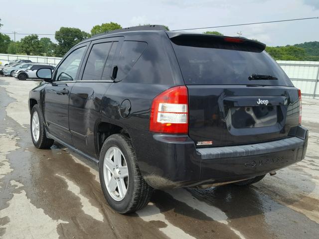 1J8FT47098D649565 - 2008 JEEP COMPASS SP BLACK photo 3