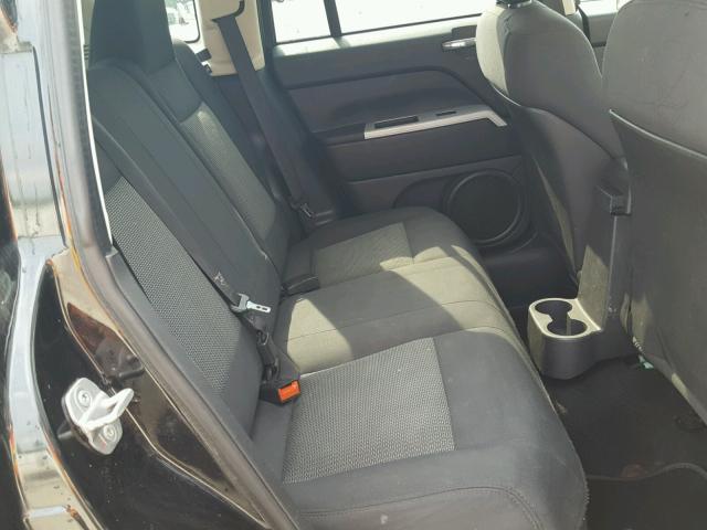 1J8FT47098D649565 - 2008 JEEP COMPASS SP BLACK photo 6