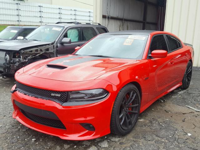 2C3CDXGJ4JH129272 - 2018 DODGE CHARGER R/ RED photo 2