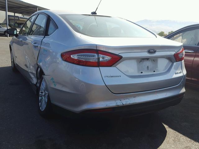 3FA6P0UU3FR161377 - 2015 FORD FUSION S H SILVER photo 3