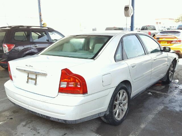 YV1TS59H341363643 - 2004 VOLVO S80 2.5T WHITE photo 4