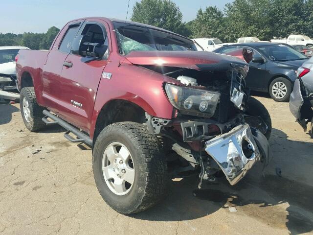 5TBBV54178S492778 - 2008 TOYOTA TUNDRA DOU RED photo 1