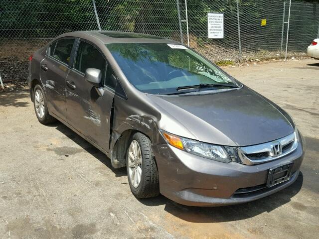 2HGFB2F95CH514188 - 2012 HONDA CIVIC EXL 灰色 照片 1