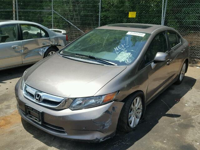 2HGFB2F95CH514188 - 2012 HONDA CIVIC EXL 灰色 照片 2