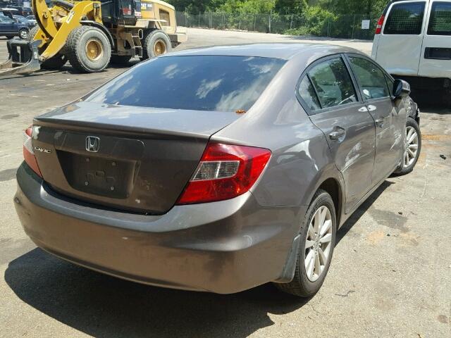 2HGFB2F95CH514188 - 2012 HONDA CIVIC EXL 灰色 照片 4
