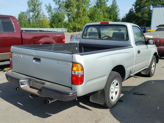 5TENL42N73Z267105 - 2003 TOYOTA TACOMA SILVER photo 4