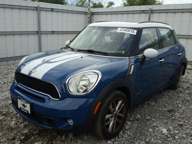 WMWZC5C54CWM11614 - 2012 MINI COOPER S C BLUE photo 2